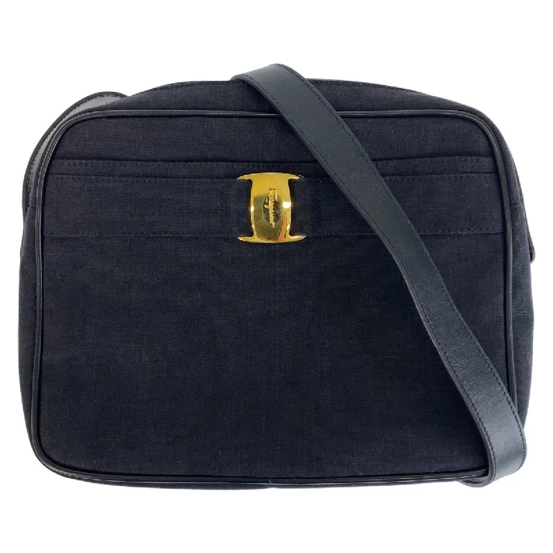 Absurdly Cheap Sale Salvatore Ferragamo Vara Canvas Leather Shoulder Bag Limited-Stock Handbag Sale For A Stylish Look Absurdly Cheap Sale Salvatore Ferragamo Vara Canvas Leather Shoulder Bag Limited-Stock Handbag Sale For A Stylish Look