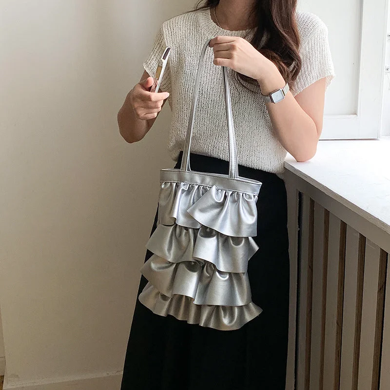 Retro Lovers Wholesale Ruffle Shoulder Tote Bag Large Capacity PU Lace Pleated Armpit Bag Luxury Meets Affordability – Shop Stunning Bags Now Retro Lovers Wholesale Ruffle Shoulder Tote Bag Large Capacity PU Lace Pleated Armpit Bag Luxury Meets Affordability – Shop Stunning Bags Now