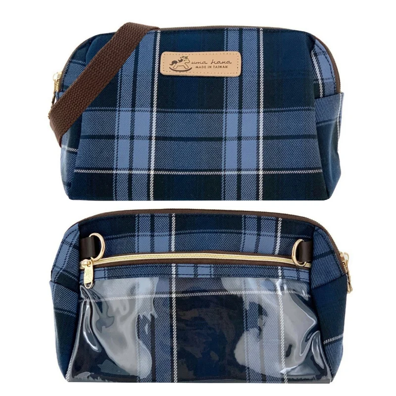 Stylish Bag For Women Blue Tartan Plaid Mufe Crossbody Bag Chic Bags, Shop Now & Save