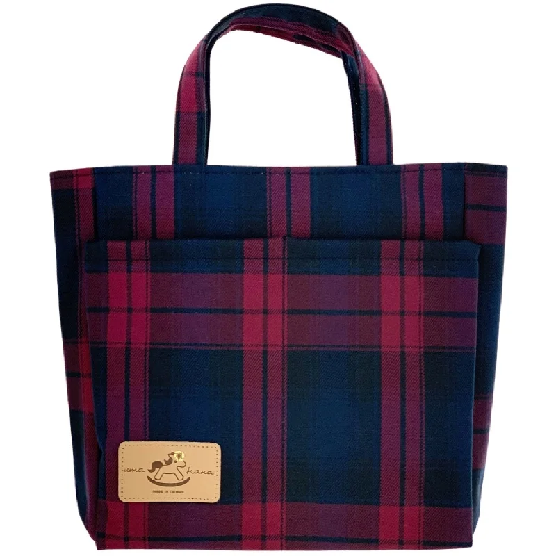Luxury Bags With Premium Materials And Craftsmanship Red & Blue Tartan Plaid Mini Tote Statement Handbags At Unbeatable Discounts Luxury Bags With Premium Materials And Craftsmanship Red & Blue Tartan Plaid Mini Tote Statement Handbags At Unbeatable Discounts