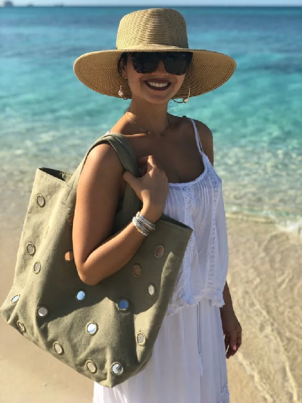 Trendy Women's Wear Collection Boho Large Mirror Tote: Olive Timeless Bags, Flash Sale Trendy Women's Wear Collection Boho Large Mirror Tote: Olive Timeless Bags, Flash Sale