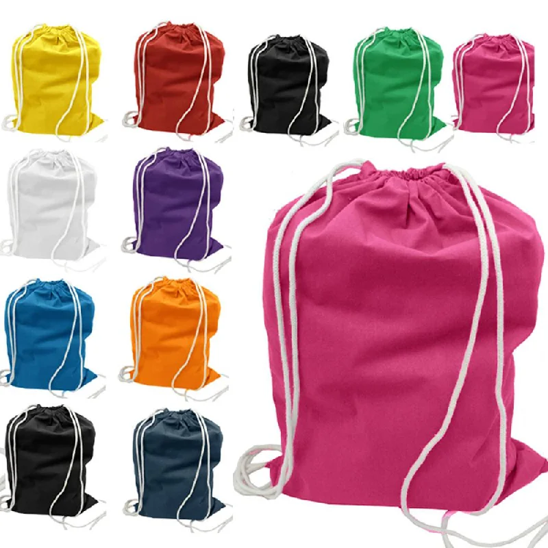 Polished Style Deals Set of 100 - High Quality Canvas Drawstring Bag Cinch Packs- Blank BPK388 High-End Handbags At Affordable Prices Polished Style Deals Set of 100 - High Quality Canvas Drawstring Bag Cinch Packs- Blank BPK388 High-End Handbags At Affordable Prices