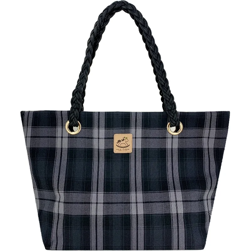 Stylish Bags For Fashion Bloggers With Promotions Black & Gray Tartan Plaid Woven Shoulder Tote The Best Handbag Deals Are Available Now Stylish Bags For Fashion Bloggers With Promotions Black & Gray Tartan Plaid Woven Shoulder Tote The Best Handbag Deals Are Available Now