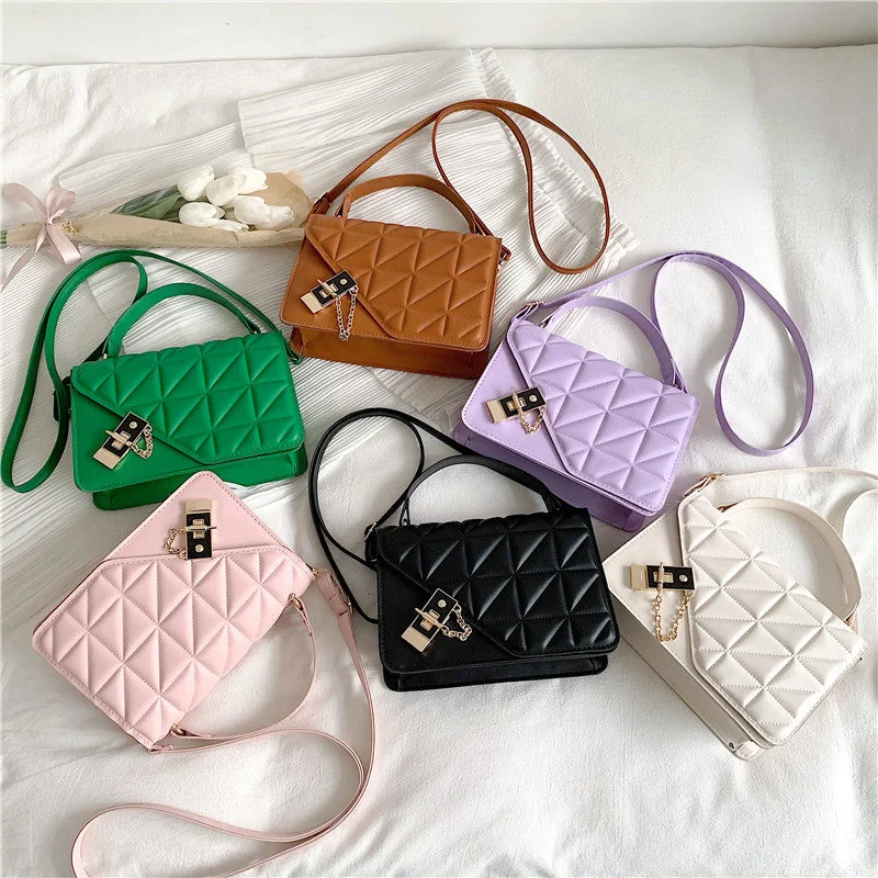 Discount Extravaganza Wholesale PU Solid Color Embossed Diamond Shoulder Bag JDC-SD-SYuan003 Designer Bags At Lower Prices Discount Extravaganza Wholesale PU Solid Color Embossed Diamond Shoulder Bag JDC-SD-SYuan003 Designer Bags At Lower Prices
