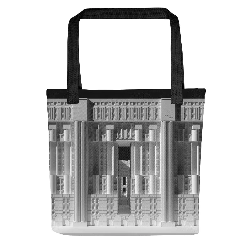Classy Style Discounts Les Espaces d'Abraxas Eastern Elevation Tote Bags Designer-Inspired Bags At Reduced Prices Classy Style Discounts Les Espaces d'Abraxas Eastern Elevation Tote Bags Designer-Inspired Bags At Reduced Prices