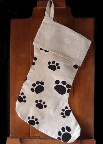 Bags With Seasonal Sales 17" Bulk Canvas Christmas Stocking with Paw Design - CS157C (6 Pack) Stylish Bags, Unbeatable Prices Bags With Seasonal Sales 17" Bulk Canvas Christmas Stocking with Paw Design - CS157C (6 Pack) Stylish Bags, Unbeatable Prices