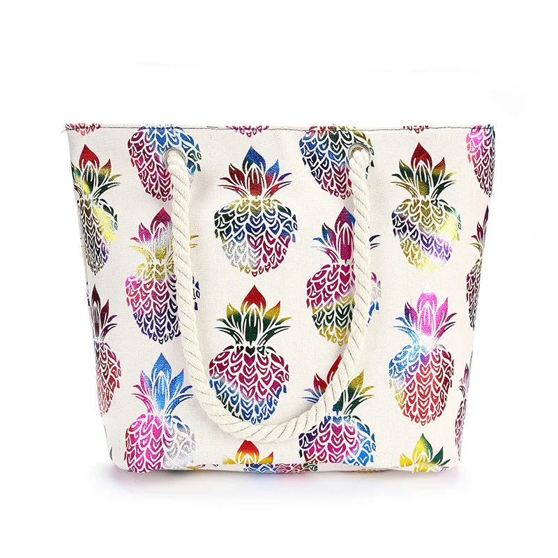Limited Time Offer Wholesale Coarse Hemp Rope Printed Cotton Fabric Large Capacity Shoulder Bags Classic Bags, Exclusive Deals