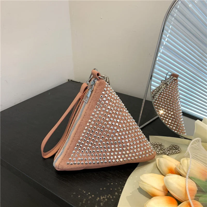Luxury Bags Wholesale Diamond Chain Handheld One Shoulder Crossbody Bag Fashion-Forward Bags, Now On Sale
