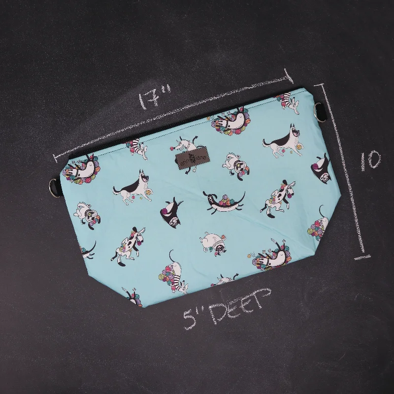 Limited Time Large Zip Top Project Bag with Crossbody Strap in Wags and Wool Fashionable Bags At Must-Have Prices Limited Time Large Zip Top Project Bag with Crossbody Strap in Wags and Wool Fashionable Bags At Must-Have Prices