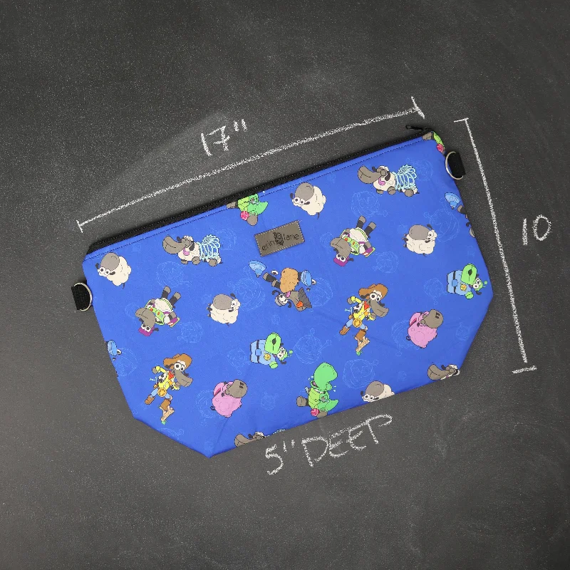 Discover Promotions Large Zip Top Project Bag with Crossbody Strap in Toy Story Sheeple Must-Have Bags With Big Savings Discover Promotions Large Zip Top Project Bag with Crossbody Strap in Toy Story Sheeple Must-Have Bags With Big Savings