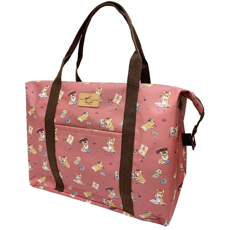 Handbag For Fashion Cherry Red Color Me Corgi Extra Large Travel Tote Premium Quality Bags At Affordable Prices Handbag For Fashion Cherry Red Color Me Corgi Extra Large Travel Tote Premium Quality Bags At Affordable Prices