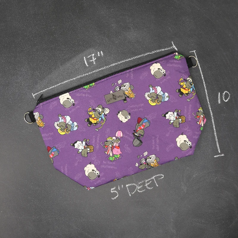 Snag Fabulous Fashion Bargains Large Zip Top Project Bag with Crossbody Strap in Mary Poppins Sheeple Elevate Your Style With Our Handbag Sale Snag Fabulous Fashion Bargains Large Zip Top Project Bag with Crossbody Strap in Mary Poppins Sheeple Elevate Your Style With Our Handbag Sale