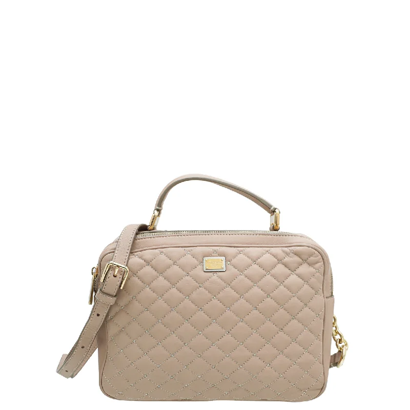Bag For Modern Fashion Dolce & Gabbana Nude Quilted Top Handle Camera Bag Stylish Totes With Special Discounts Bag For Modern Fashion Dolce & Gabbana Nude Quilted Top Handle Camera Bag Stylish Totes With Special Discounts