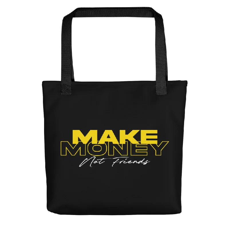 Luxury Bags For Working Professionals Make Money Not Friends Typography Tote Bag Limited-Stock Bag Clearance – Grab Your Favorite Now