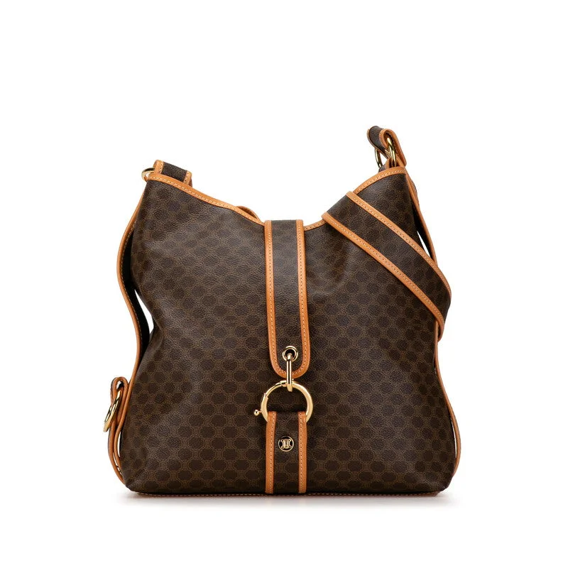 Sophisticated Style Offers Celine Macadam Brown PVC Leather Shoulder Bag Your Perfect Bag At The Perfect Price