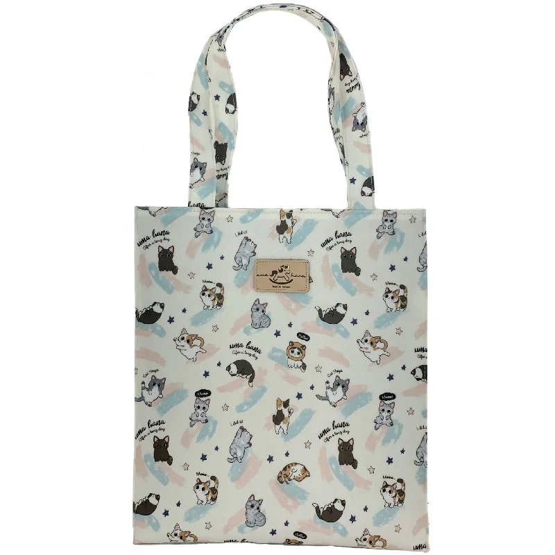 New Season Fashion Preview Sale White Cat Yoga Large Tote Timeless Handbags At Reduced Prices New Season Fashion Preview Sale White Cat Yoga Large Tote Timeless Handbags At Reduced Prices