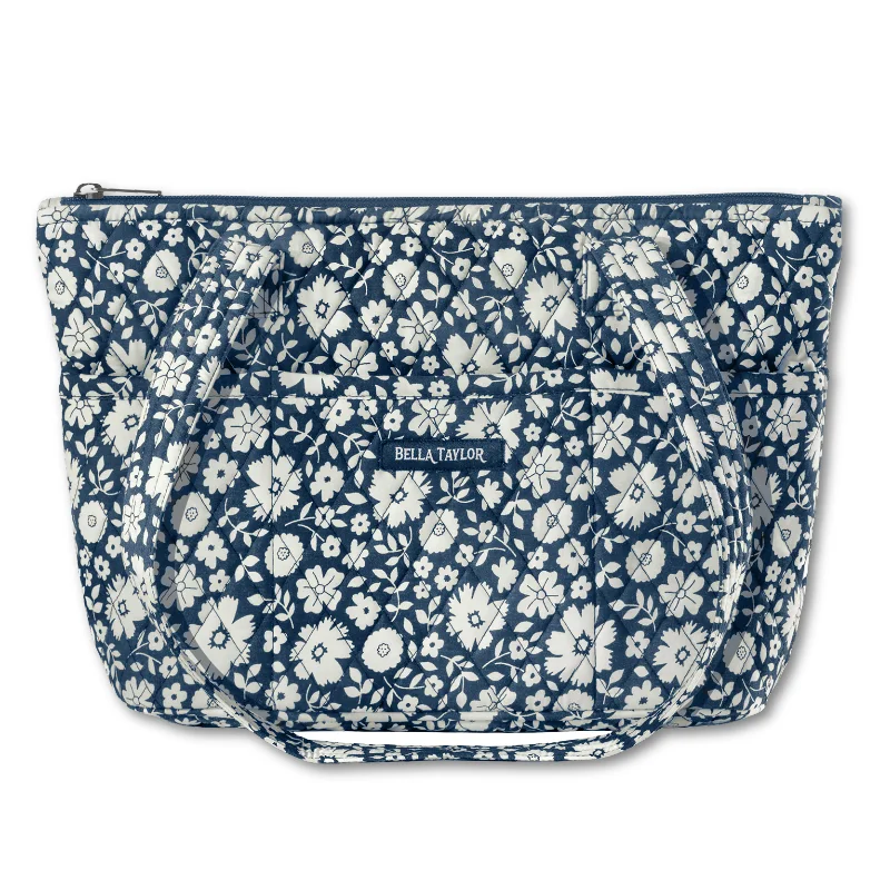 Eco-Friendly Bags With Promotions Bicolor Floral Navy Small Shoulder Tote The Ultimate Handbag Sale – Elegant Styles At Lower Prices Eco-Friendly Bags With Promotions Bicolor Floral Navy Small Shoulder Tote The Ultimate Handbag Sale – Elegant Styles At Lower Prices