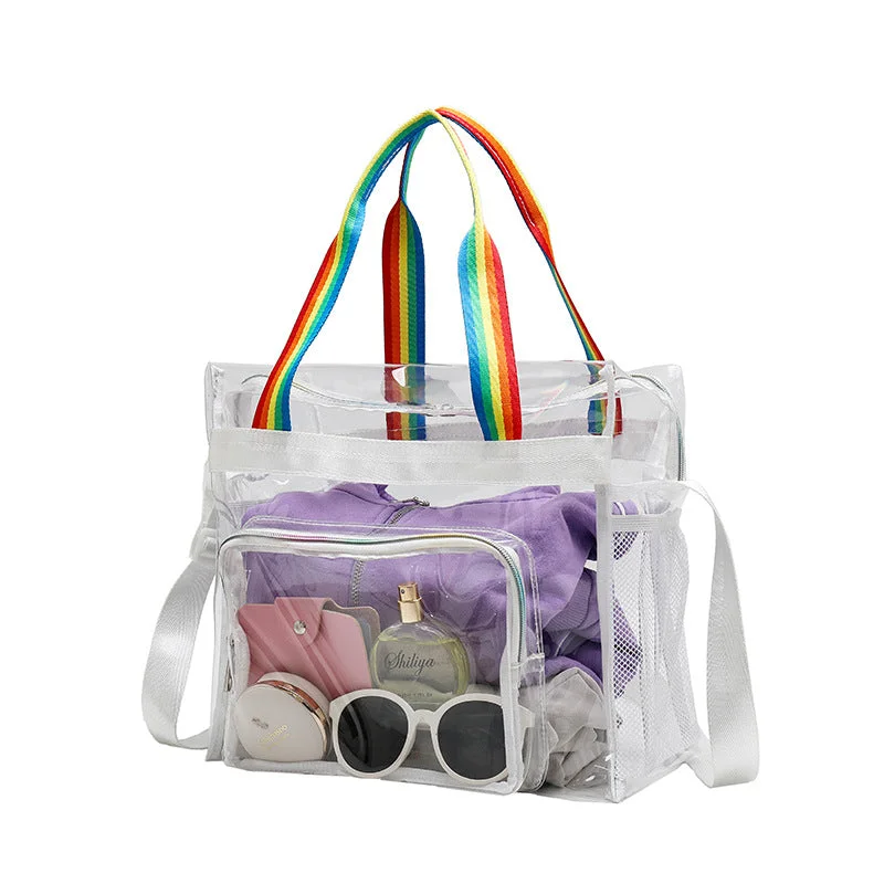 Relaxed Style Deals Wholesale Transparent PVC Tote Bag Statement Handbags At Unbeatable Discounts Relaxed Style Deals Wholesale Transparent PVC Tote Bag Statement Handbags At Unbeatable Discounts