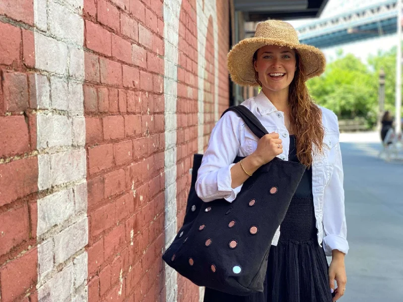 Mega Sale Boho Large Mirror Tote: Black Flash Sale On Designer Bags