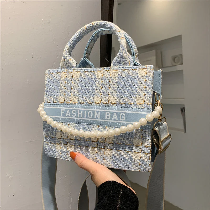 Comfort Meets Fashion Wholesale Felt Check Crossbody Bag JDC-SD-SYuan020 Flash Sale On Elegant Bags – Limited Stock Available