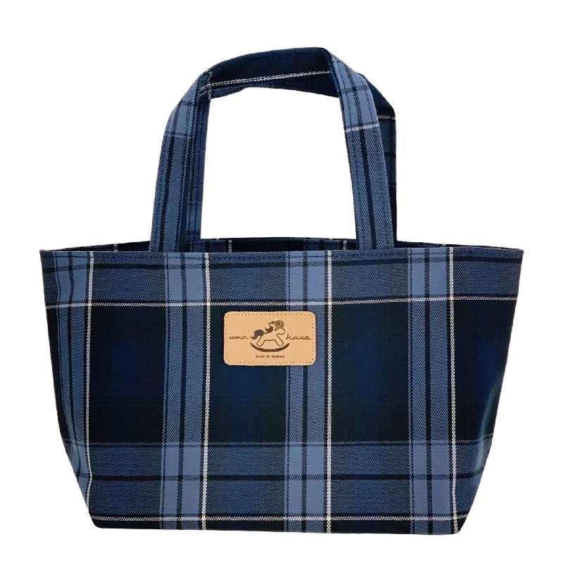 Hot Brand Discounts Blue Tartan Plaid Small Handbag Iconic Fashion Bags At Unbeatable Savings