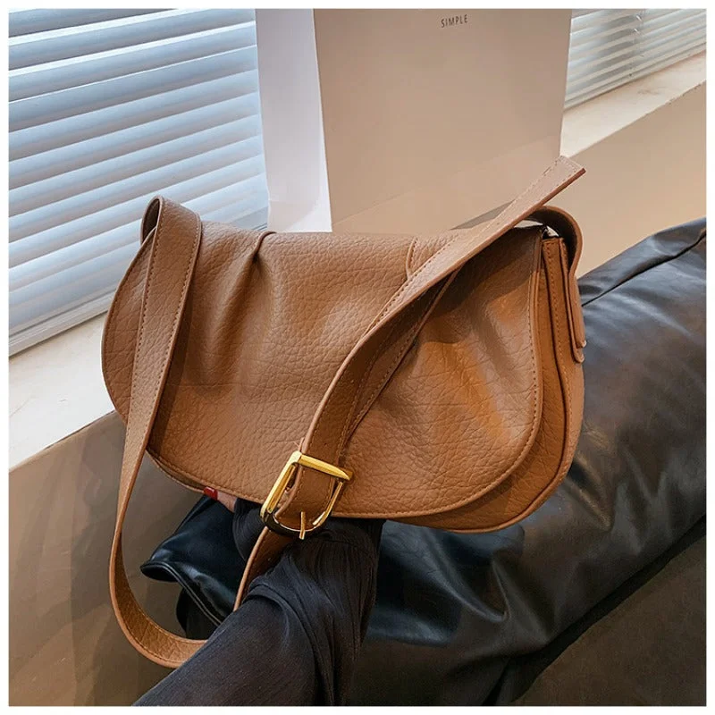 Hot Sale Wholesale Soft Leather Autumn Simple Large Capacity Casual Shoulder Crossbody Bag Everyday Handbags At Wallet-Friendly Rates Hot Sale Wholesale Soft Leather Autumn Simple Large Capacity Casual Shoulder Crossbody Bag Everyday Handbags At Wallet-Friendly Rates