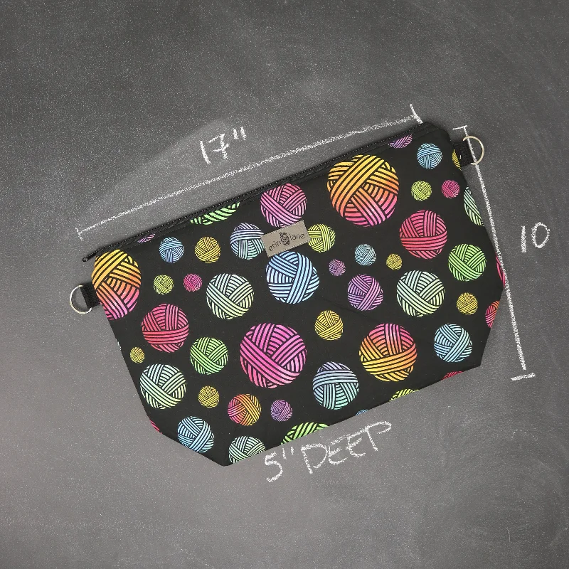 Fashionable Comfort Promotions Large Zip Top Project Bag with Crossbody Strap in Watercolor Yarn Grab Stylish Bags Before They're Gone Fashionable Comfort Promotions Large Zip Top Project Bag with Crossbody Strap in Watercolor Yarn Grab Stylish Bags Before They're Gone