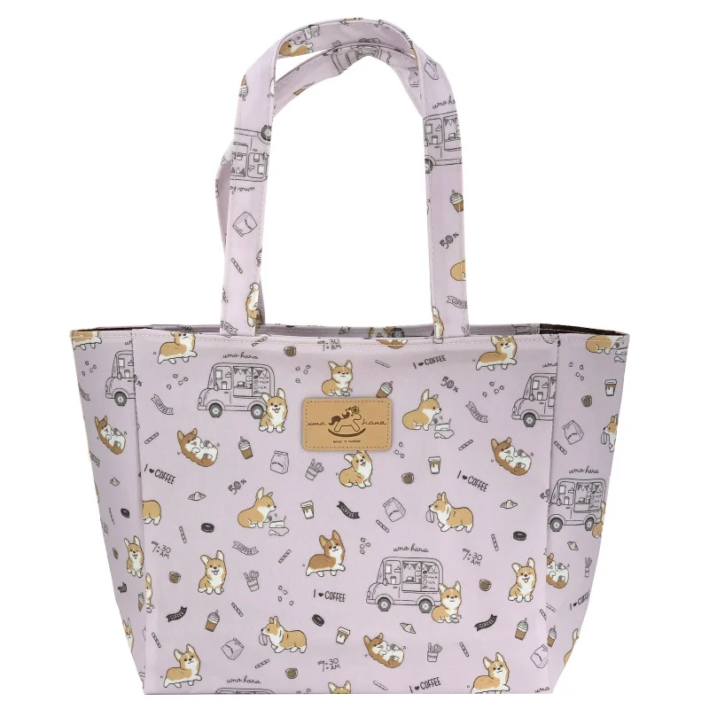 Halloween-Themed Purple Corgis & Coffee Medium Tote Everyday Handbags At Wallet-Friendly Rates Halloween-Themed Purple Corgis & Coffee Medium Tote Everyday Handbags At Wallet-Friendly Rates