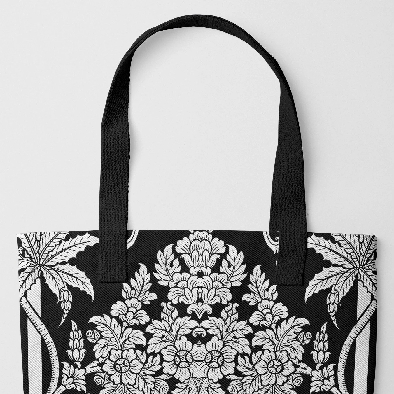 Luxury Fashion Discounts Midnight Oasis - Black and White Thai Aesthetic Tote Fashionable Handbags, Limited-Time Deals Luxury Fashion Discounts Midnight Oasis - Black and White Thai Aesthetic Tote Fashionable Handbags, Limited-Time Deals