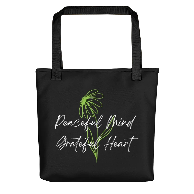 Affordable Handbags Peaceful Mind Grateful Heart Tote bag Designer-Inspired Bags, Best Prices
