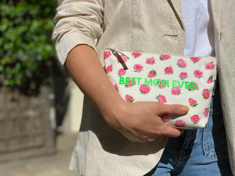 Retro Style Promotions Makeup Bag White Floral with Neon Green Best Mom Ever Chic Bags, Shop Now & Save Retro Style Promotions Makeup Bag White Floral with Neon Green Best Mom Ever Chic Bags, Shop Now & Save