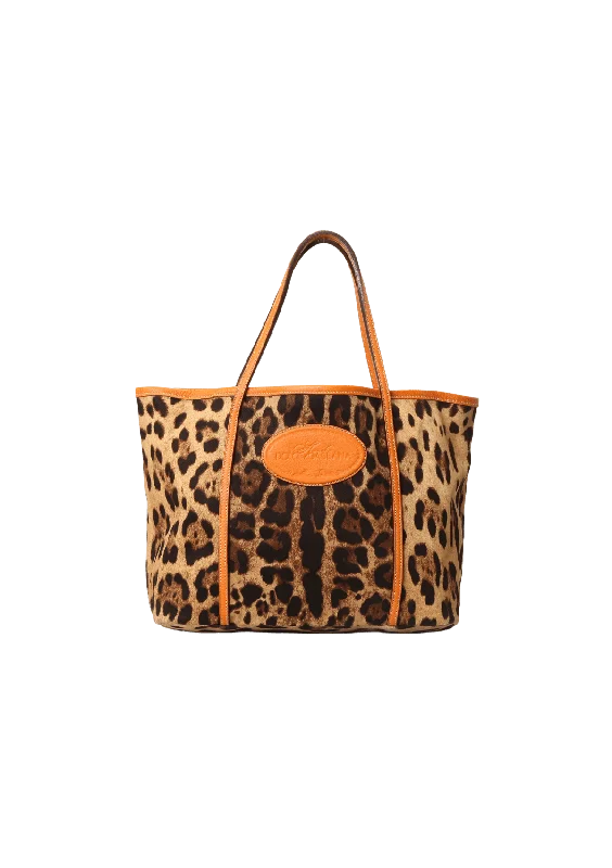 Fresh Styles, Fresh Deals ANIMALIER PRINT TOTE BAG Premium Bags At Special Prices