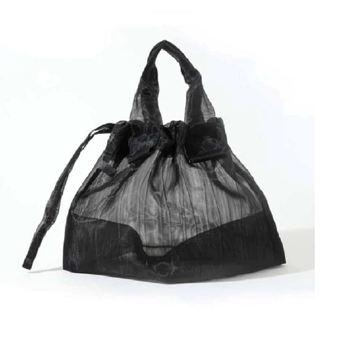 Street Chic Discounts Japanese See Through Tote - Black Trendy Backpacks, Huge Markdowns
