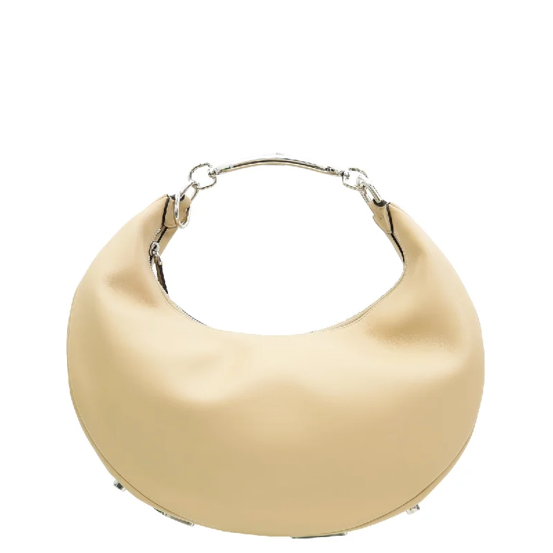 Fashion Sale Fendi Beige Vitello Grace Fendigraphy Hobo Medium Bag Must-Have Bags At Irresistible Discounts