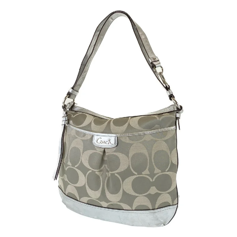 Professional Bags With Office Discounts Coach Signature Canvas/Leather Shoulder Bag C1259-F19740 Trendy Backpacks With Big Discounts