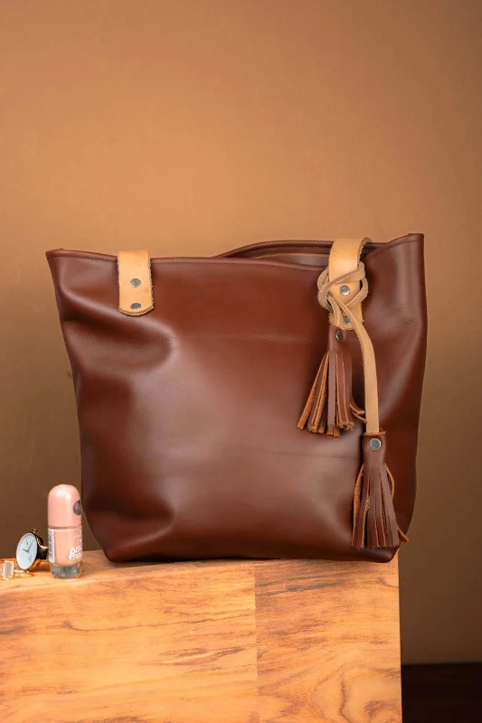 Lightweight And Functional Bags For Travel And Work The Julie - Deep Brown Tote Bag Fashionable Crossbody Bags At Special Offers