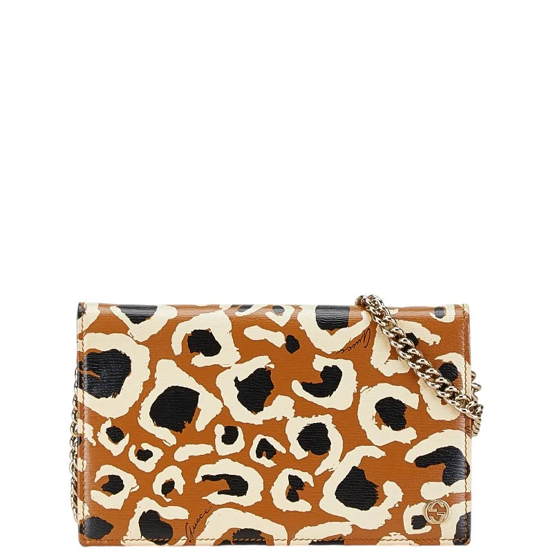 High-Quality Bags Gucci Leopard Chain Wallet Shoulder Bag Iconic Handbags At Budget-Friendly Prices High-Quality Bags Gucci Leopard Chain Wallet Shoulder Bag Iconic Handbags At Budget-Friendly Prices