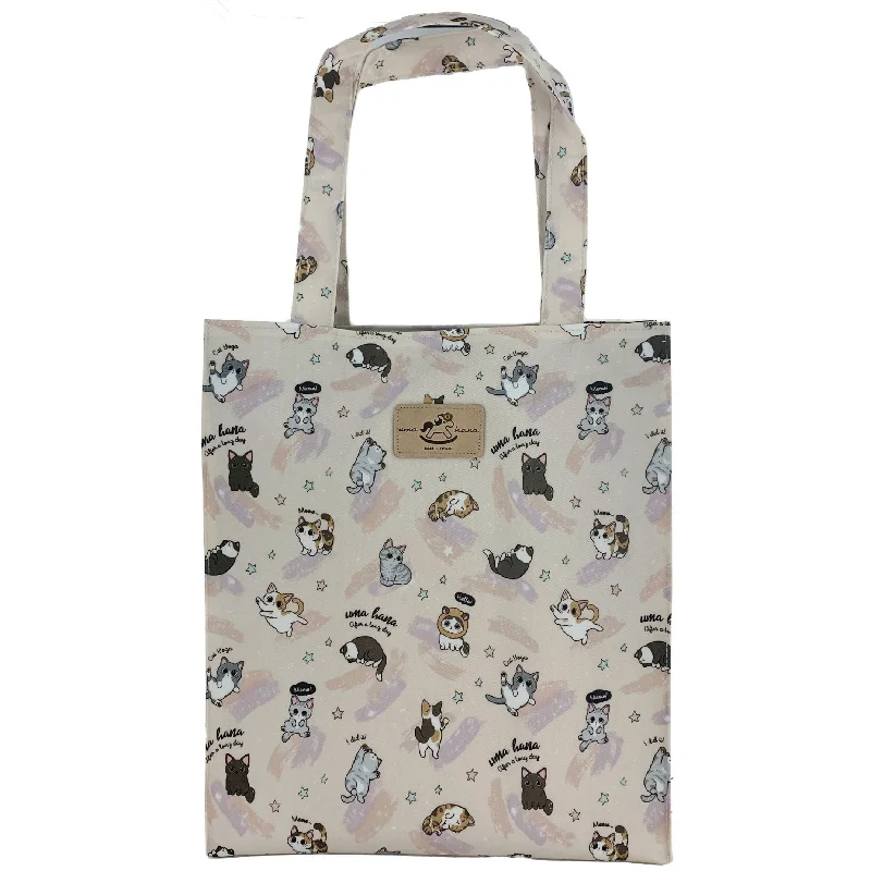Don't Miss Out Pink Cat Yoga Large Tote Iconic Handbags At Budget-Friendly Prices