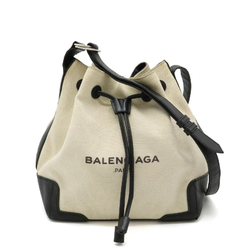 Eco-Friendly And Discounted Bags Balenciaga Canvas Leather Navy Bucket Logo Shoulder Bag Premium Handbags At Budget-Friendly Prices Eco-Friendly And Discounted Bags Balenciaga Canvas Leather Navy Bucket Logo Shoulder Bag Premium Handbags At Budget-Friendly Prices