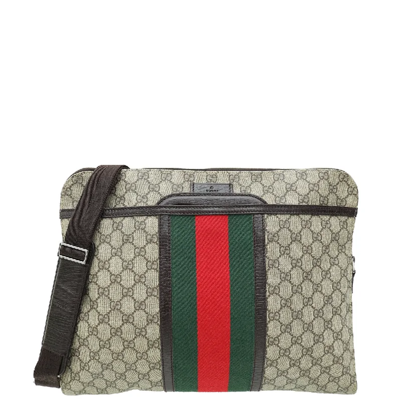 Limited Styles Gucci GG Supreme Web Sherry Line Hand Bag Handbag Deals You'll Love
