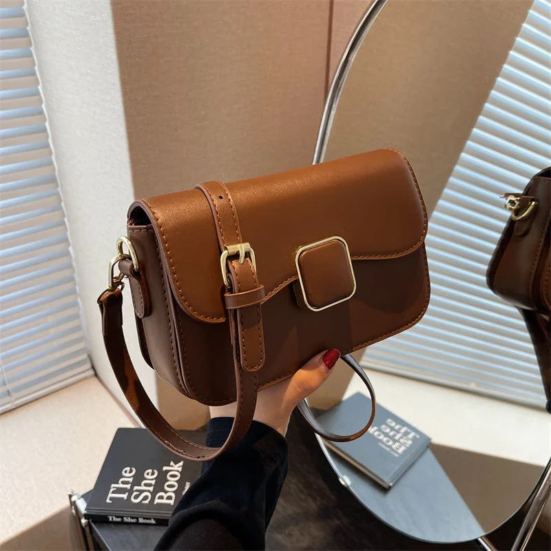 Crazy Price Slashing Wholesale Autumn Retro PU Crossbody Bag Shoulder Small Square Bag Fashionable Bags With Special Seasonal Offers Crazy Price Slashing Wholesale Autumn Retro PU Crossbody Bag Shoulder Small Square Bag Fashionable Bags With Special Seasonal Offers