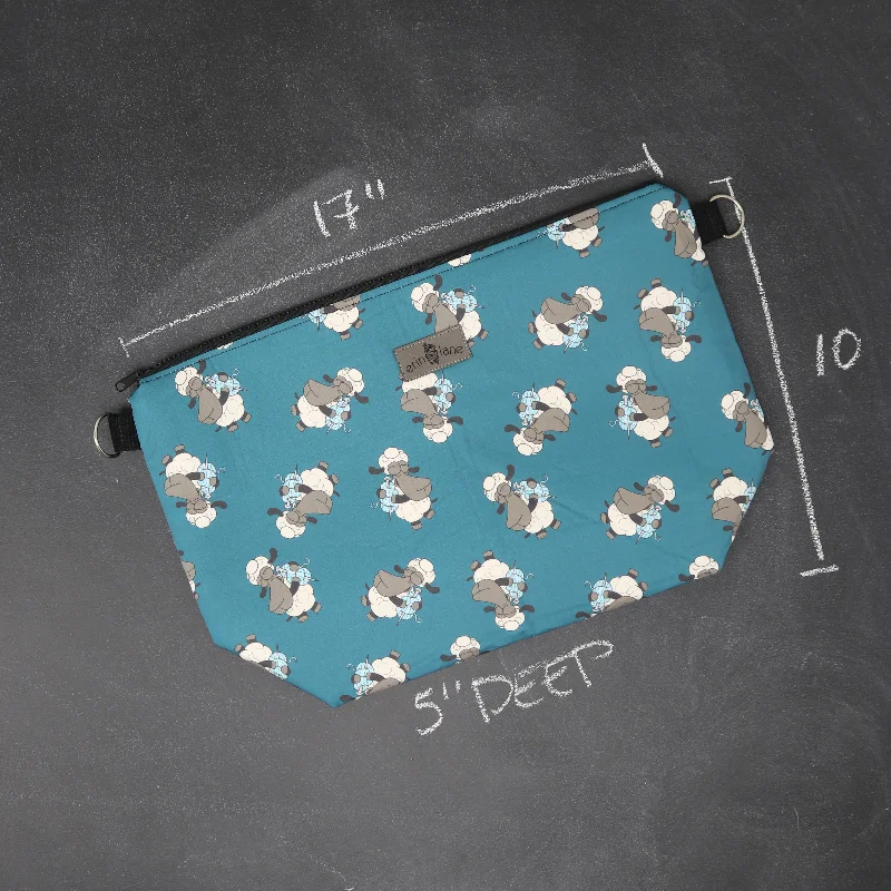 Clearance-Priced Bags Large Zip Top Project Bag with Crossbody Strap in Bag Buddies Sheeple Your Perfect Bag At The Perfect Price Clearance-Priced Bags Large Zip Top Project Bag with Crossbody Strap in Bag Buddies Sheeple Your Perfect Bag At The Perfect Price