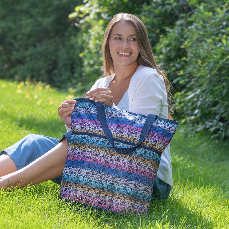 Extra Large Foldable Paw Print Tote Bag Fashionable Handbags At Must-Have Prices