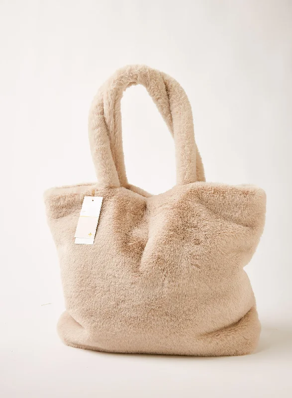 Cozy Cabin Fur Tote Premium Bags At Special Prices