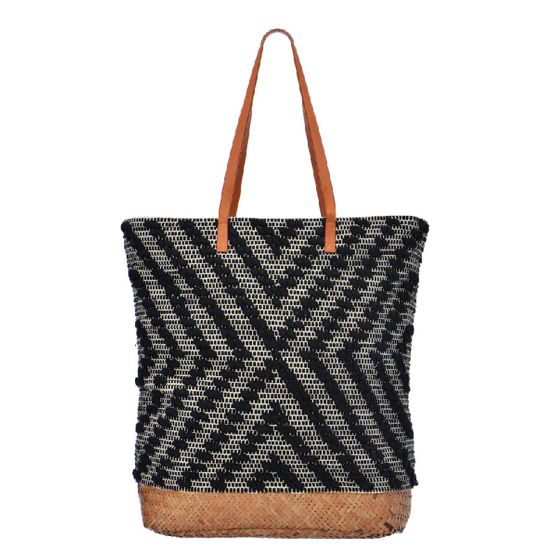 Deka Straw Tote - Black The Ultimate Handbag Sale – Elegant Styles At Lower Prices Deka Straw Tote - Black The Ultimate Handbag Sale – Elegant Styles At Lower Prices