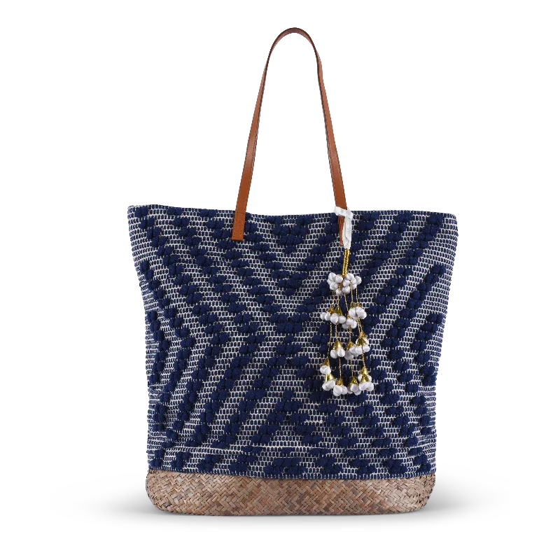 Deka Straw Tote - Navy Blue Final Call – Shop Stylish Bags Before They're Gone