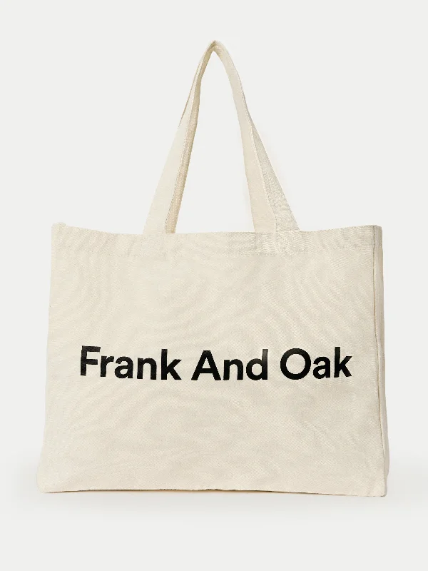 The Large Frank And Oak Tote Bag in Natural Light Luxury Bags, Budget Prices