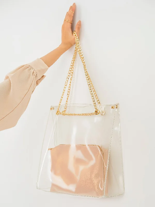 Tote Bag with Pouch Carry Elegance For Less