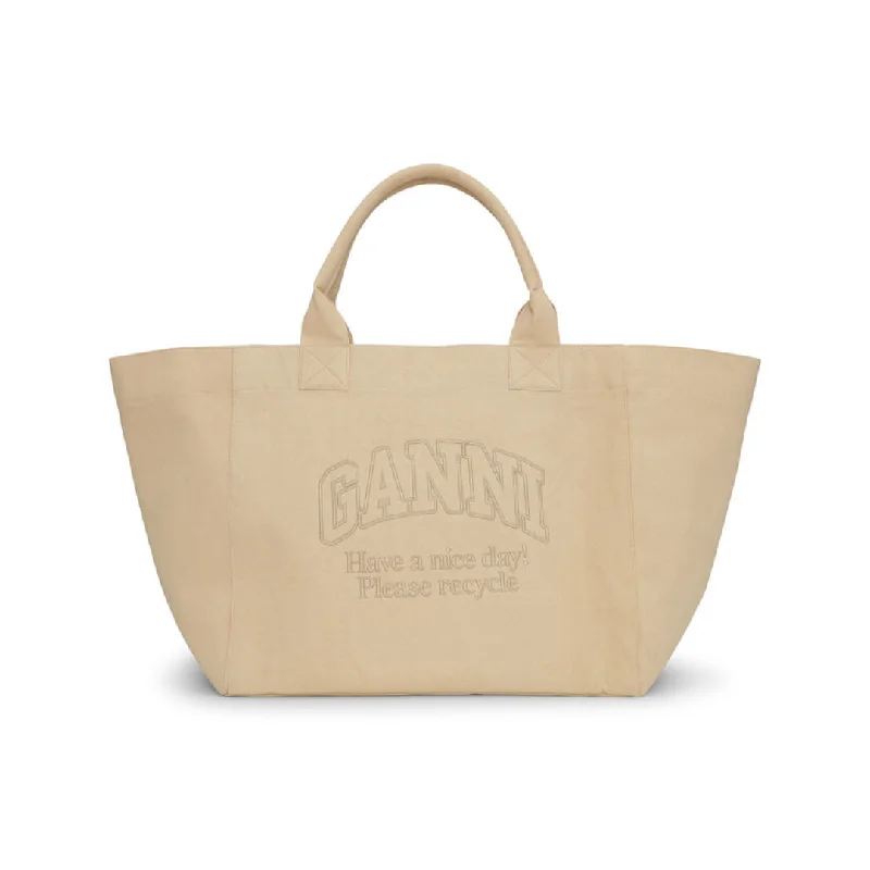 Oversized Canvas Tote Bag (Almond Milk) Chic Bags, Shop Now & Save