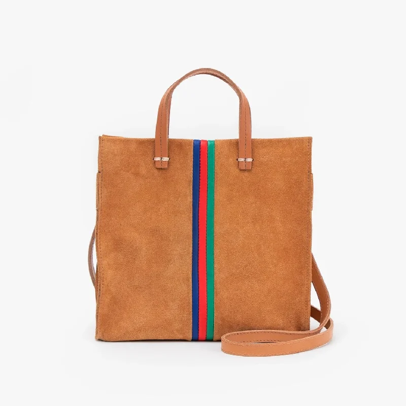 Petit Simple Tote (Camel Suede Stripe) Premium Handbags At Exclusive Prices